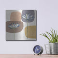 'Soft Floral I' by Linda Woods – Metal Wall Art, 12x12 room view