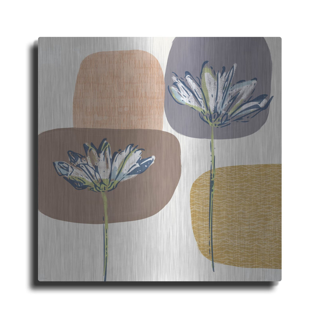 'Soft Floral I' by Linda Woods – Metal Wall Art