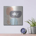 'Soft Floral II' by Linda Woods – Metal Wall Art, 12x12 room view