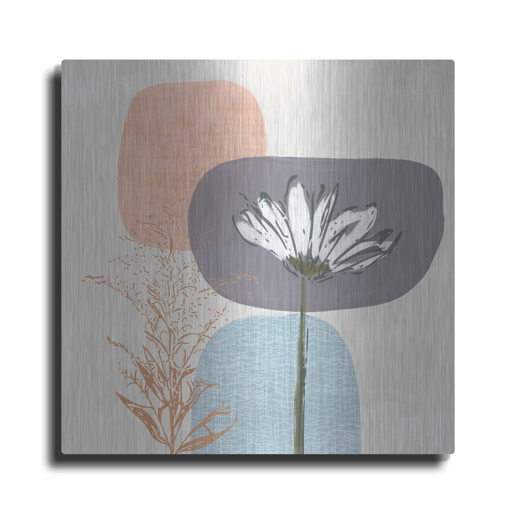 'Soft Floral II' by Linda Woods – Metal Wall Art