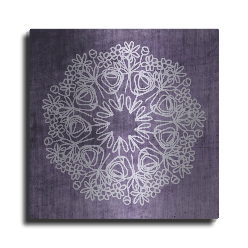 'Boho Glow Mandala II' by Linda Woods – Metal Wall Art