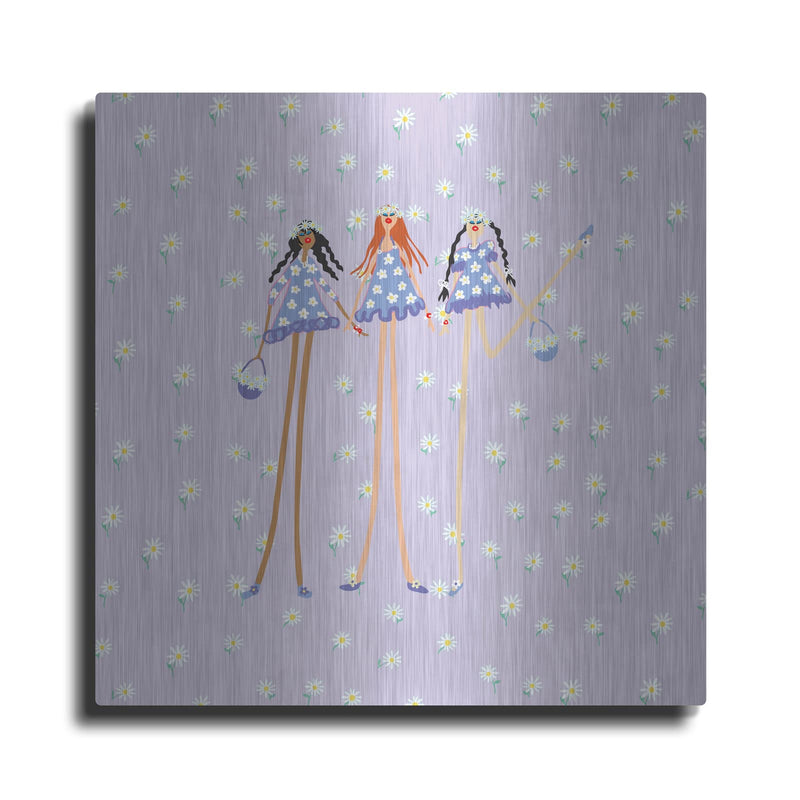 'Flower Girls' by Caroline Benchétrit – Metal Wall Art