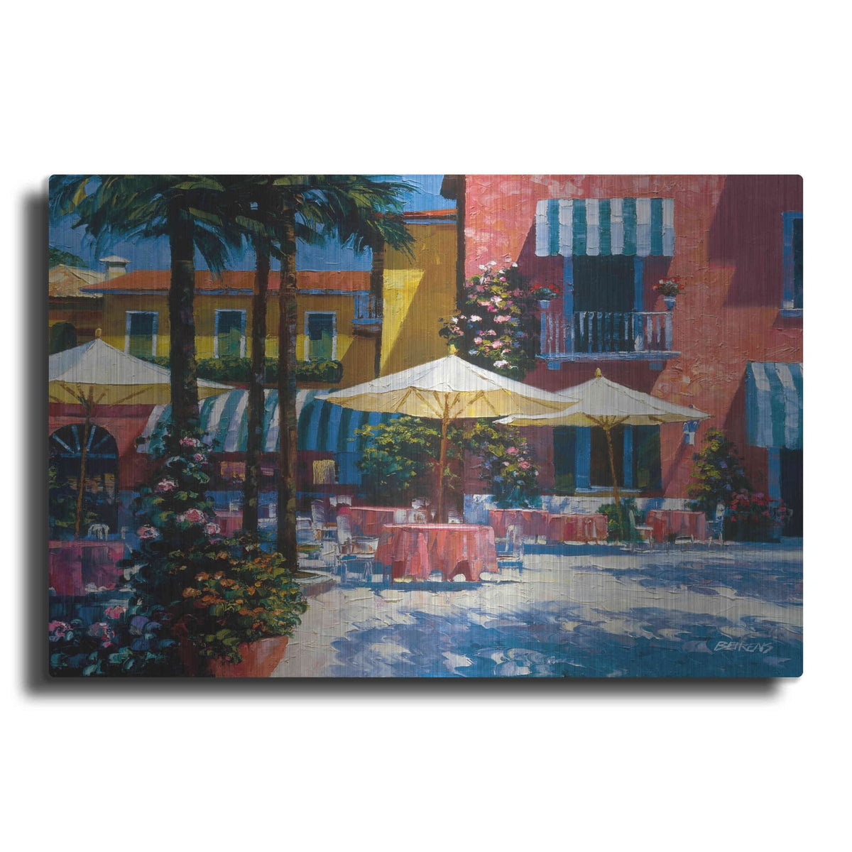 'Inn at Lake Garda' by Howard Behrens – Metal Wall Art