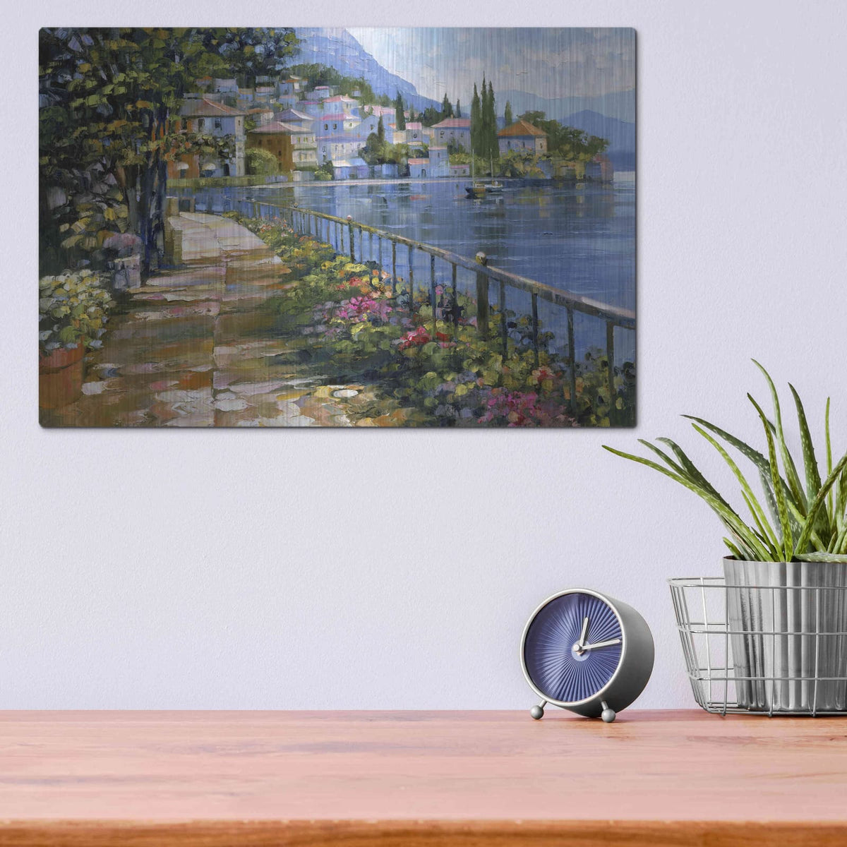 'Sunlit Stroll' by Howard Behrens – Metal Wall Art, 16x12 room view