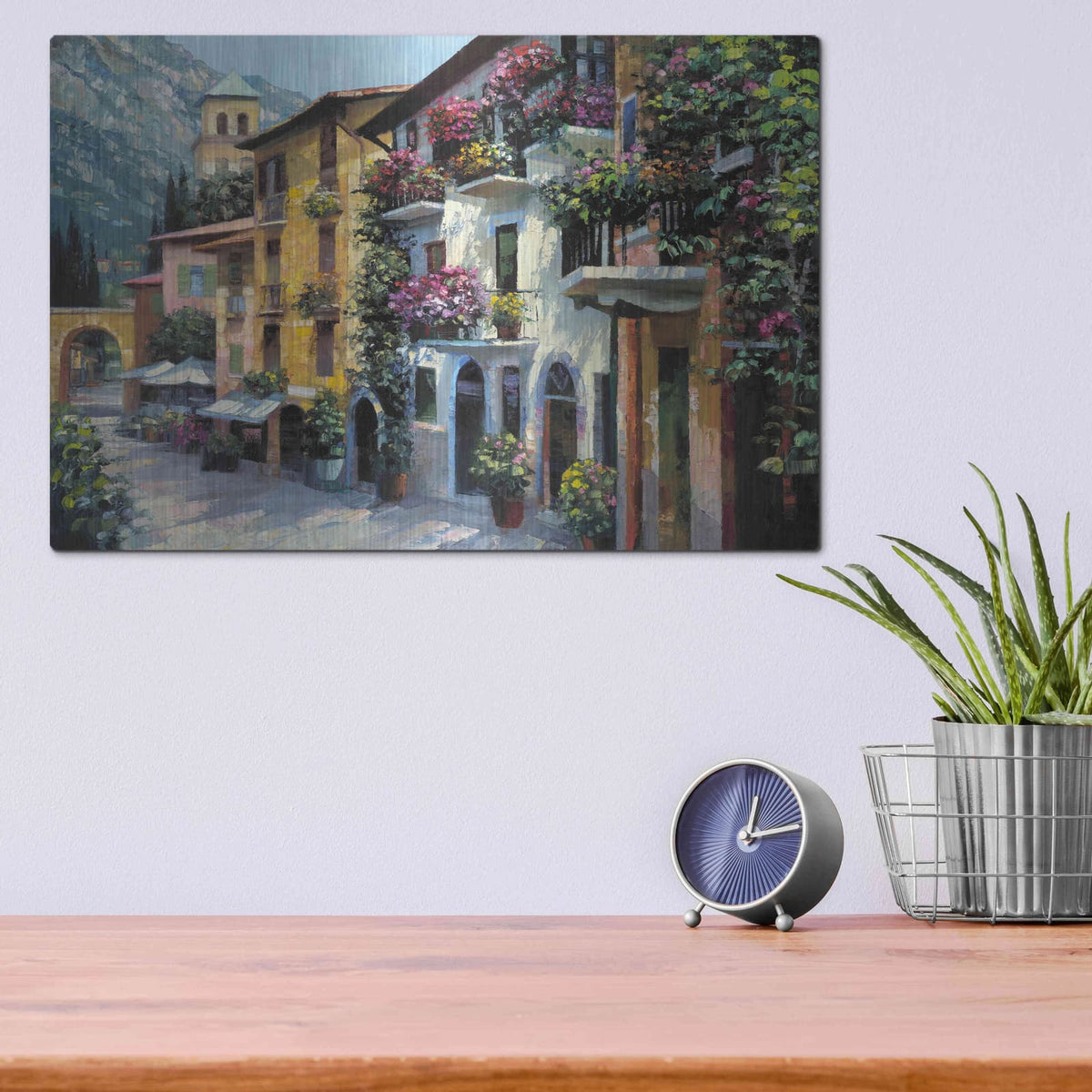 'Village Hideaway' by Howard Behrens – Metal Wall Art, 16x12 room view