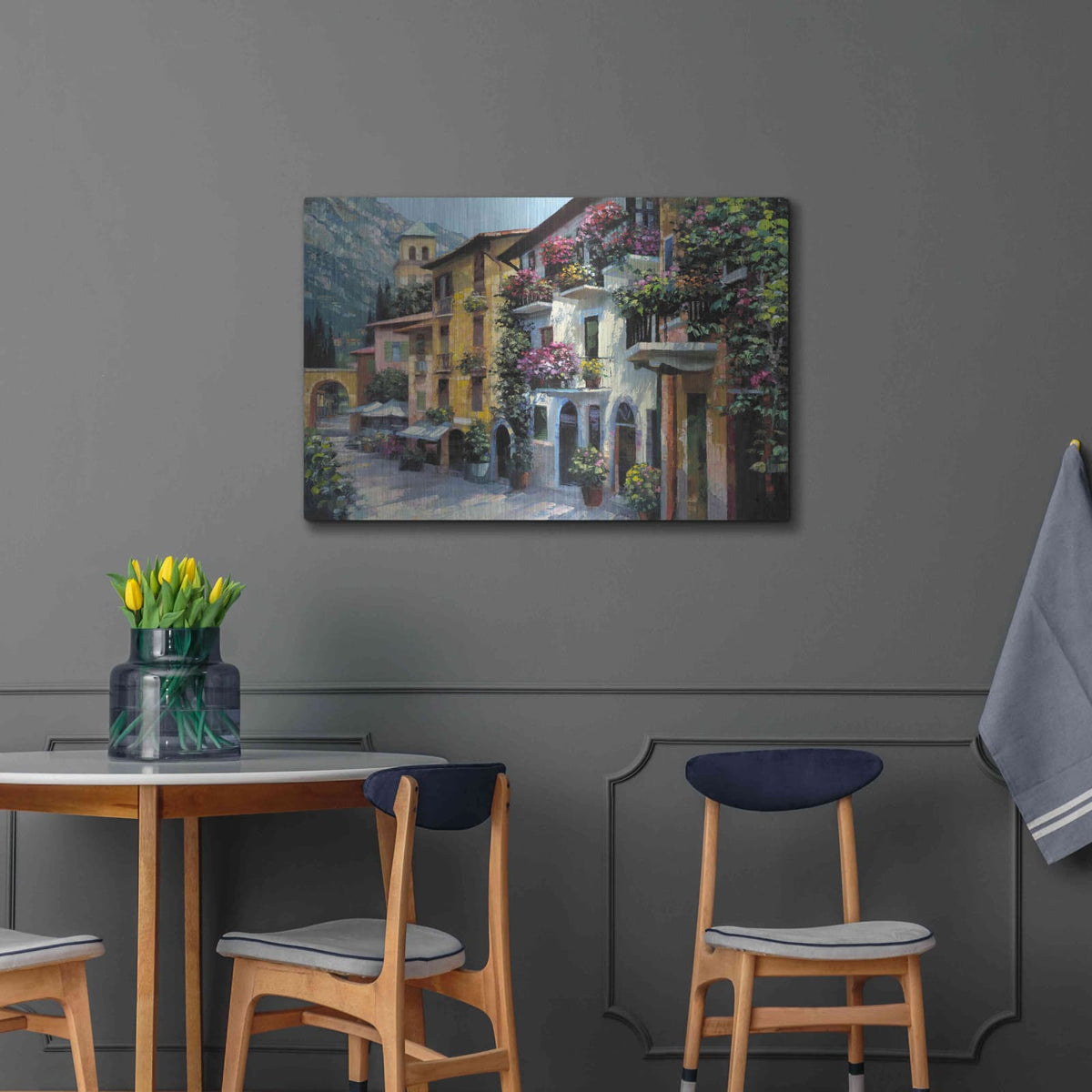 'Village Hideaway' by Howard Behrens – Metal Wall Art, 36x24 room view