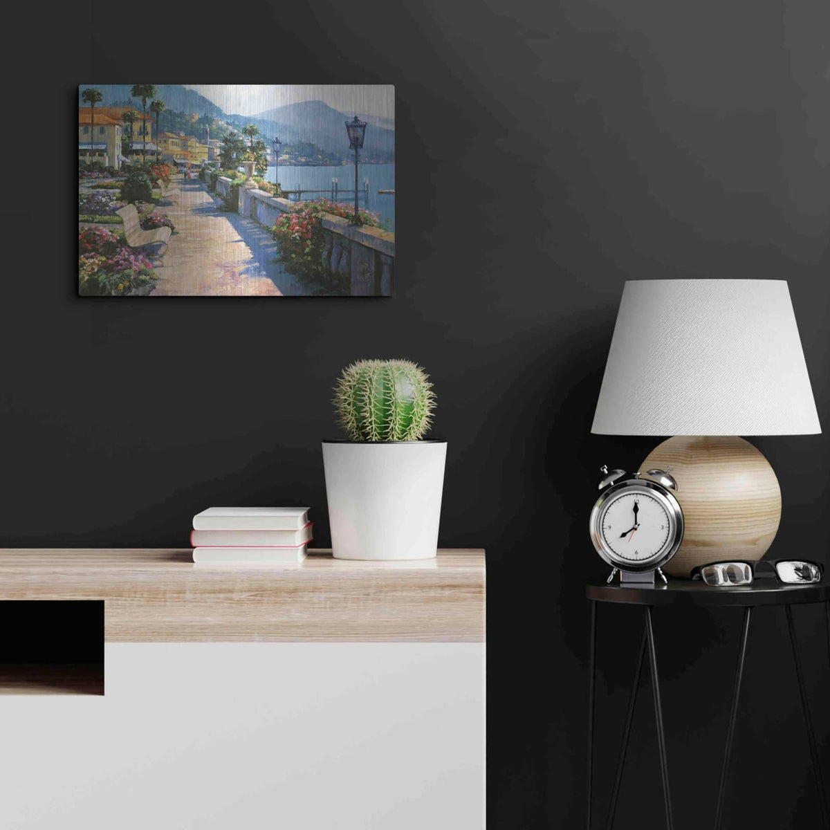 'Bellagio Promenade' by Howard Behrens – Metal Wall Art, 24x16 room view