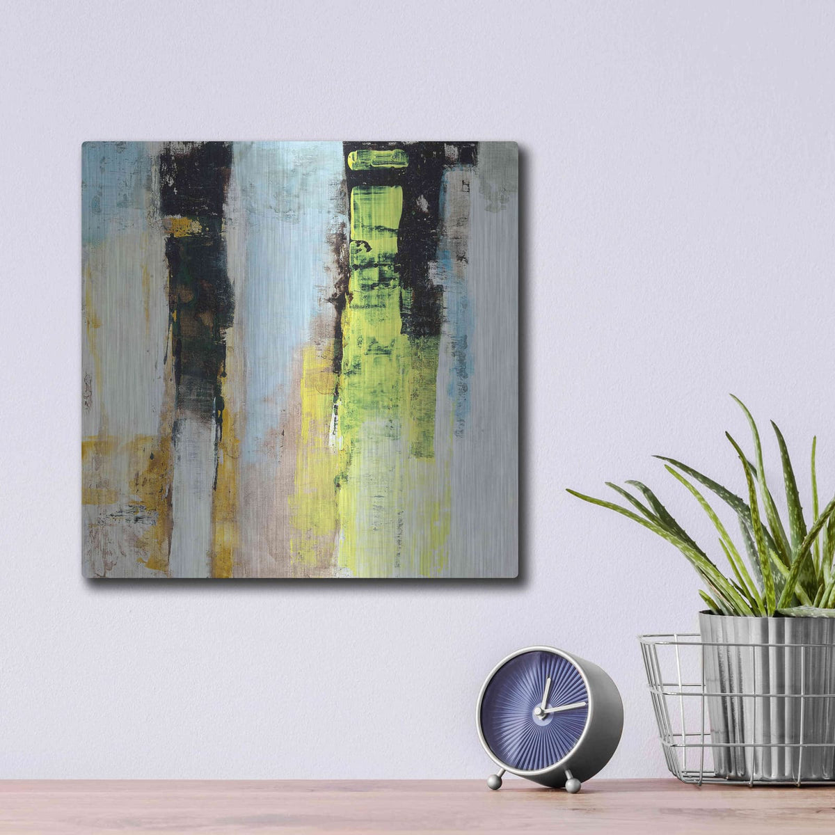 'Serie Codigo 12' by Ines Benedicto – Metal Wall Art, 12x12 room view