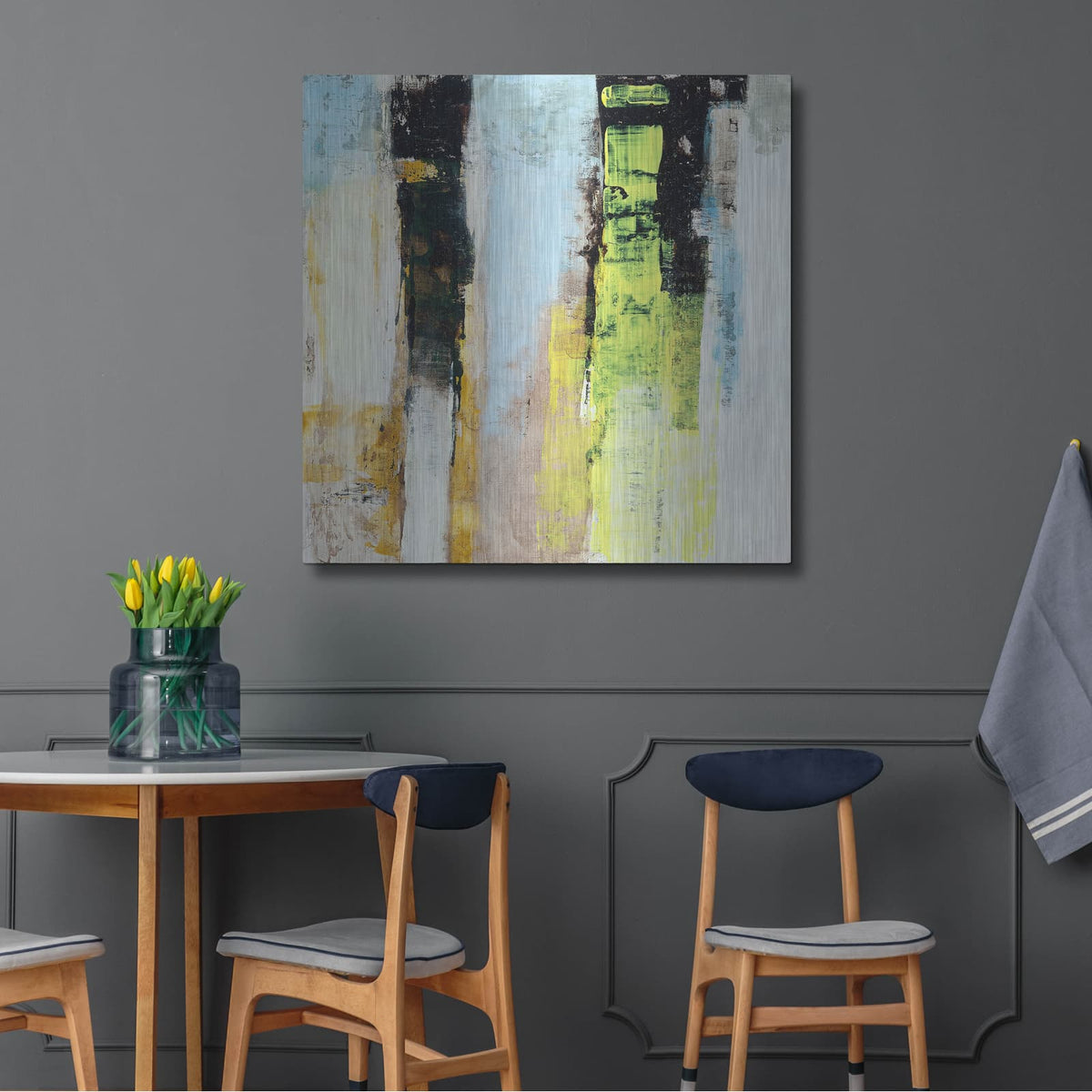 'Serie Codigo 12' by Ines Benedicto – Metal Wall Art, 36x36 room view