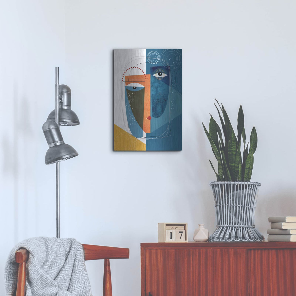 'Krsna' by Ishita Banerjee – Metal Wall Art, 16x24 room view
