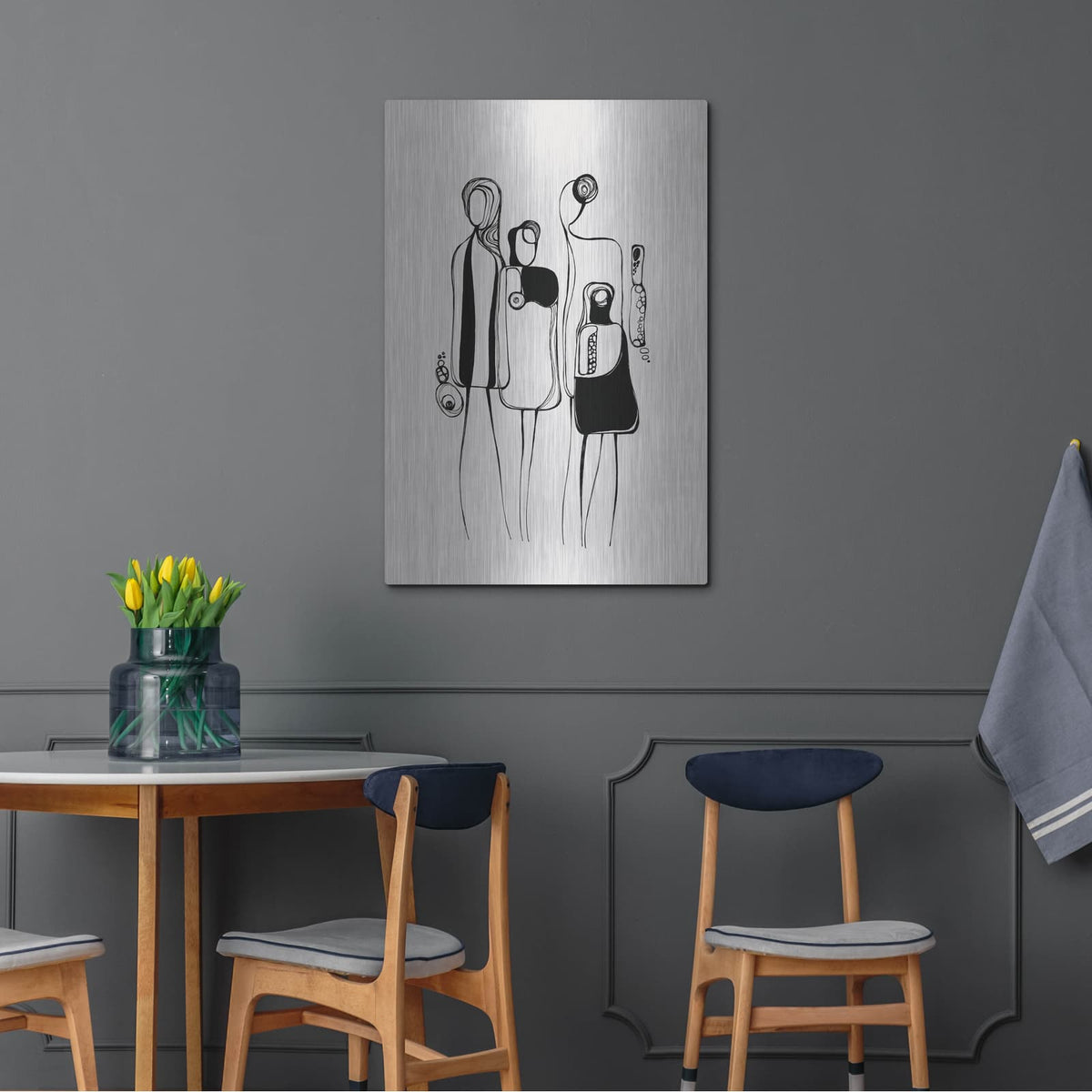 'Pod People Amis' by Ishita Banerjee – Metal Wall Art, 24x36 room view