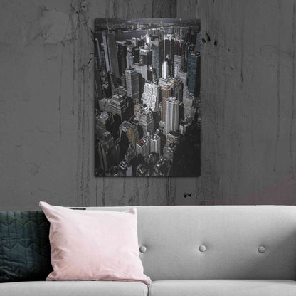 Luxe Metal Art 'Boxes of Manhattan' by Nicklas Gustafsson, Metal Wall Art,24x36