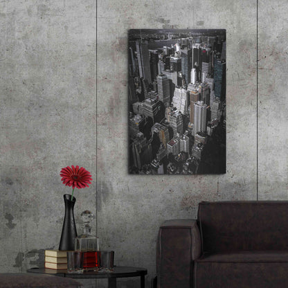 Luxe Metal Art 'Boxes of Manhattan' by Nicklas Gustafsson, Metal Wall Art,24x36