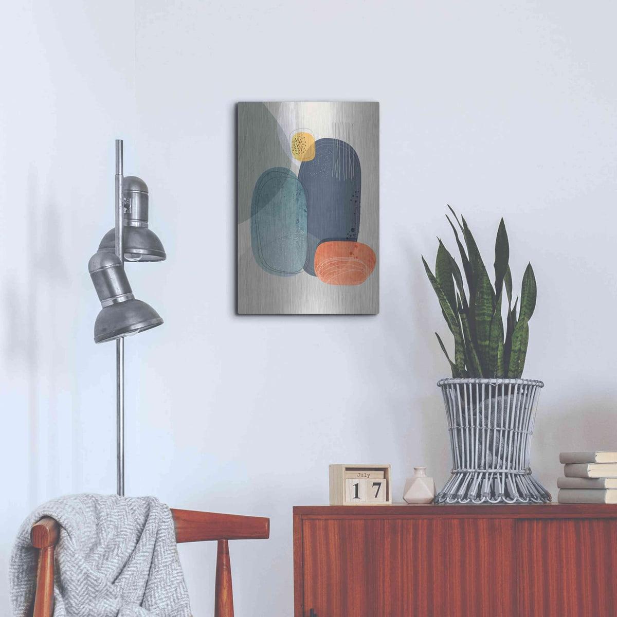 'Rock Faces' by Ishita Banerjee – Metal Wall Art, 16x24 room view