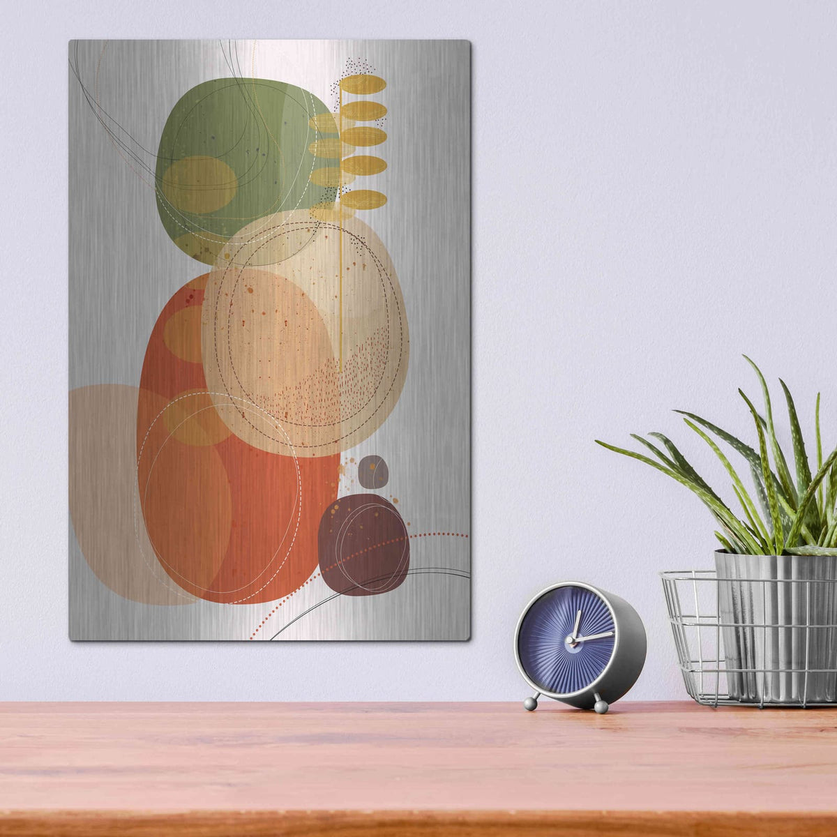 'Autumn Sunset' by Ishita Banerjee – Metal Wall Art, 12x16 room view