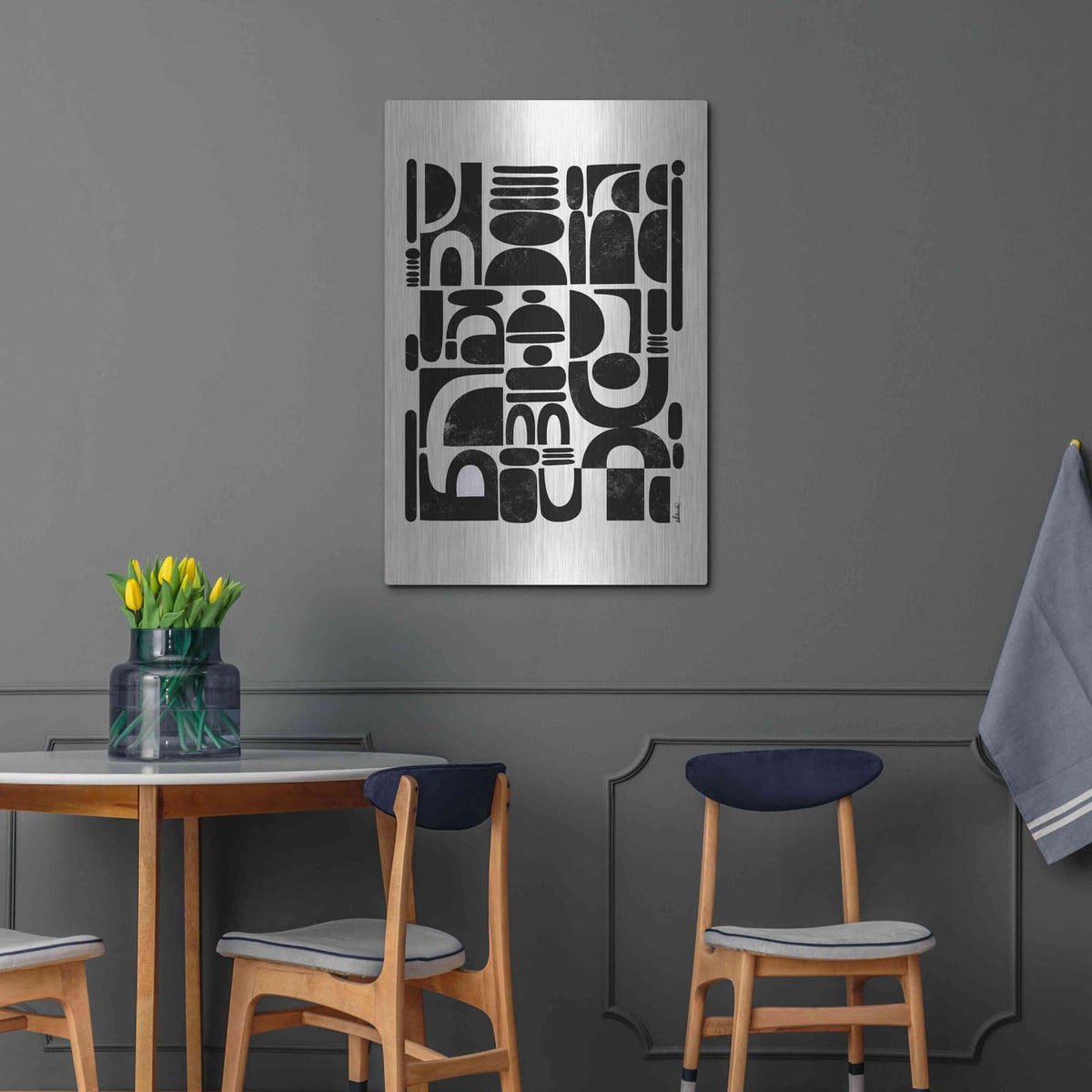 'Fragmented' by Ishita Banerjee – Metal Wall Art, 24x36 room view
