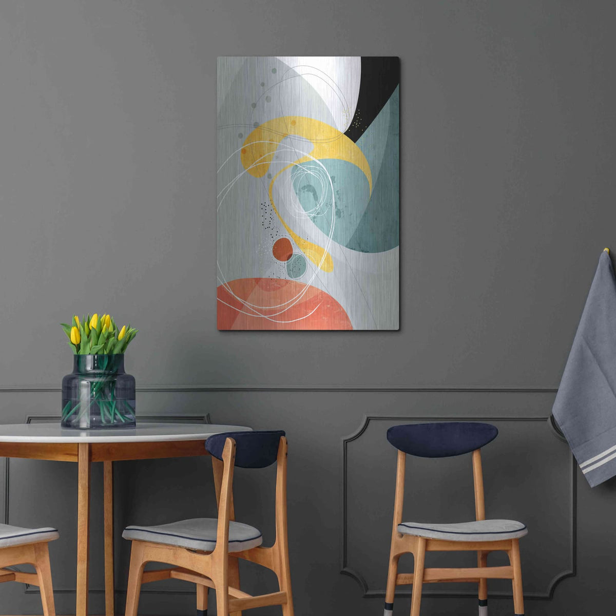 'Galactic 02 - Crossings' by Ishita Banerjee – Metal Wall Art, 24x36 room view
