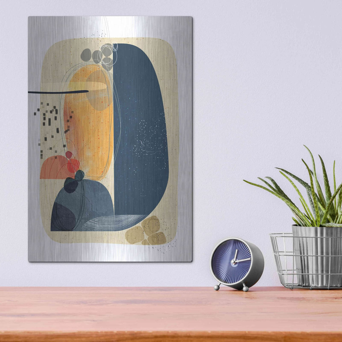 'Grounded' by Ishita Banerjee – Metal Wall Art, 12x16 room view