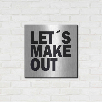 Luxe Metal Art 'Let's Make Out' by Nicklas Gustafsson, Metal Wall Art,24x24