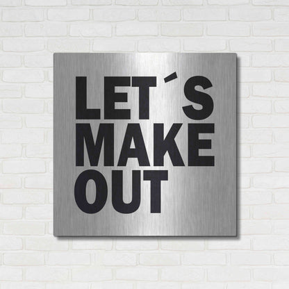 Luxe Metal Art 'Let's Make Out' by Nicklas Gustafsson, Metal Wall Art,36x36