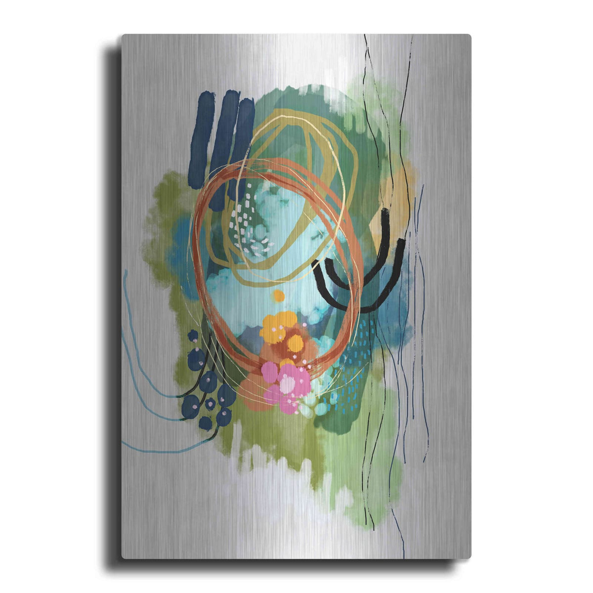 'Lilies On The Lake' by Ishita Banerjee – Metal Wall Art