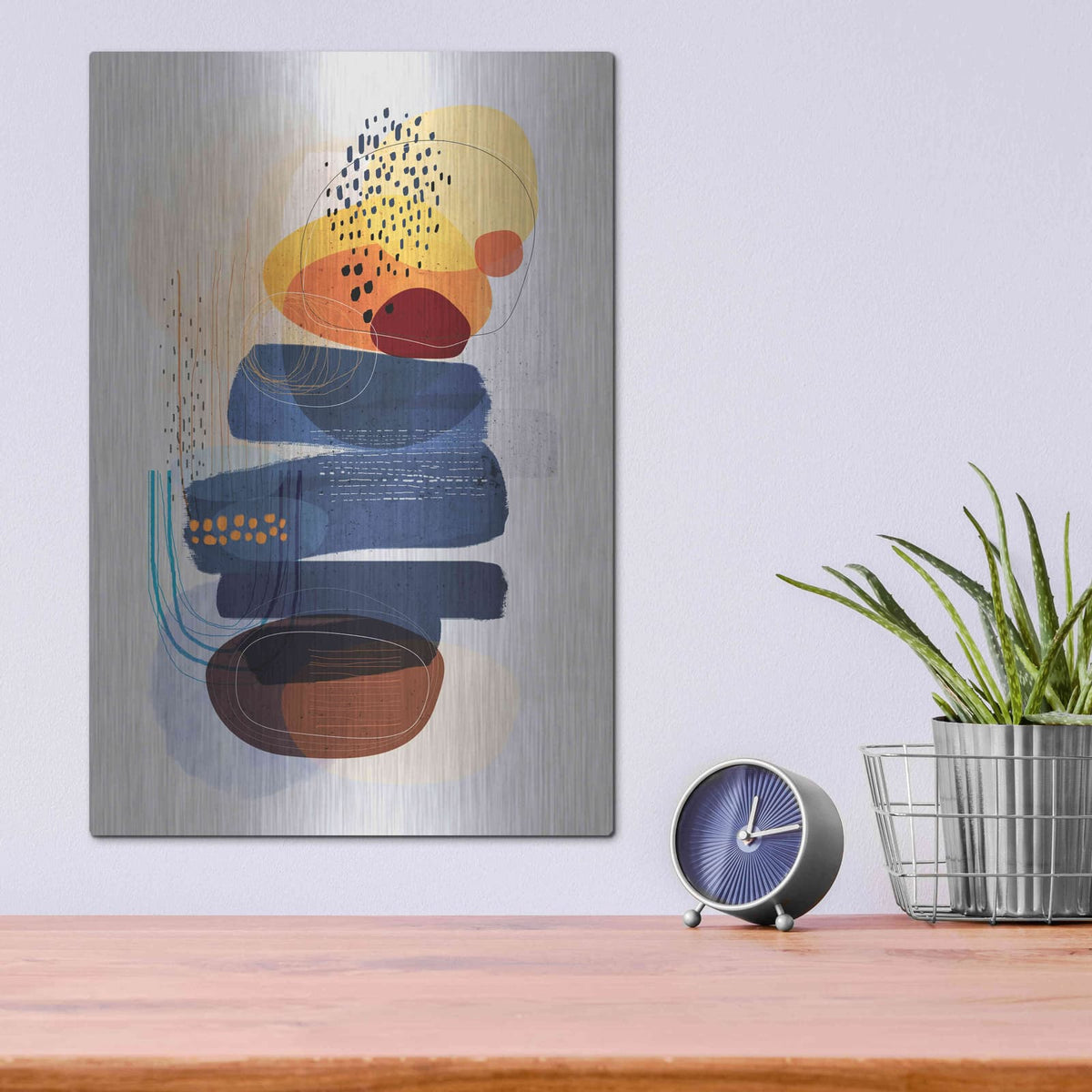'Oceans Apart' by Ishita Banerjee – Metal Wall Art, 12x16 room view