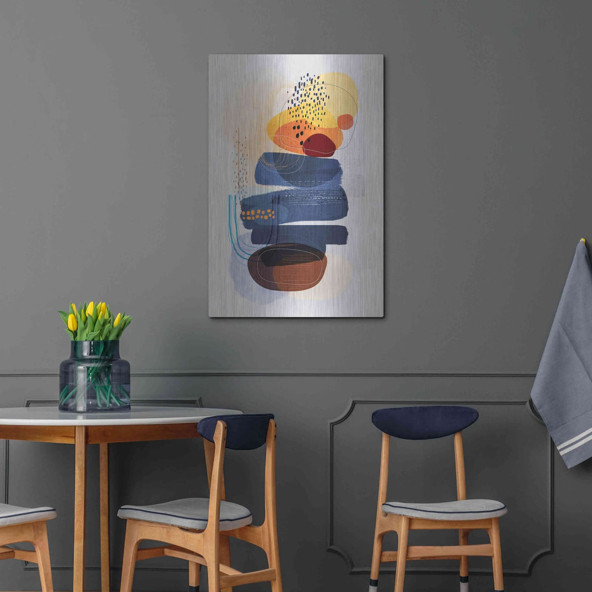 'Oceans Apart' by Ishita Banerjee – Metal Wall Art, 24x36 room view