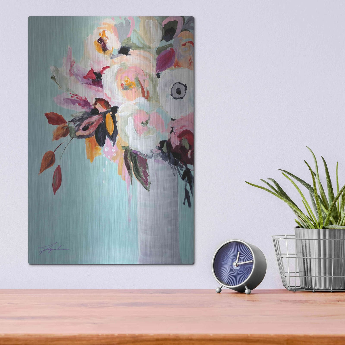 'Fall Into Summer' by Jacqueline Brewer – Metal Wall Art, 12x16 room view