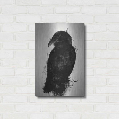 Luxe Metal Art 'The Raven' by Nicklas Gustafsson, Metal Wall Art,16x24