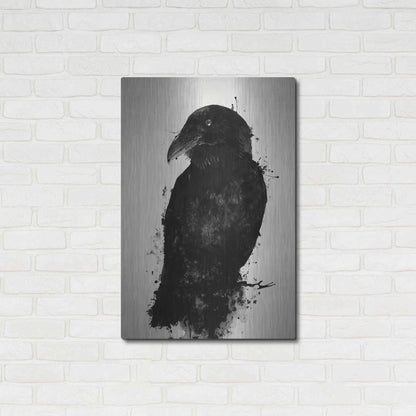 Luxe Metal Art 'The Raven' by Nicklas Gustafsson, Metal Wall Art,24x36