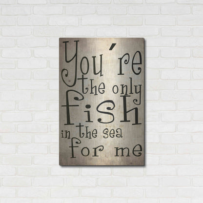 Luxe Metal Art 'You're The Only Fish In The Sea' by Nicklas Gustafsson, Metal Wall Art,24x36