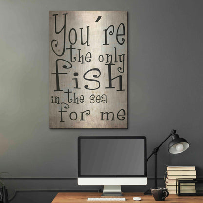 Luxe Metal Art 'You're The Only Fish In The Sea' by Nicklas Gustafsson, Metal Wall Art,24x36