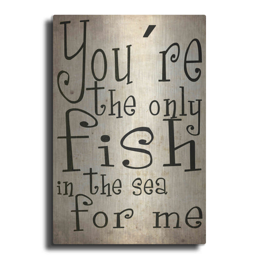 Luxe Metal Art 'You're The Only Fish In The Sea' by Nicklas Gustafsson, Metal Wall Art