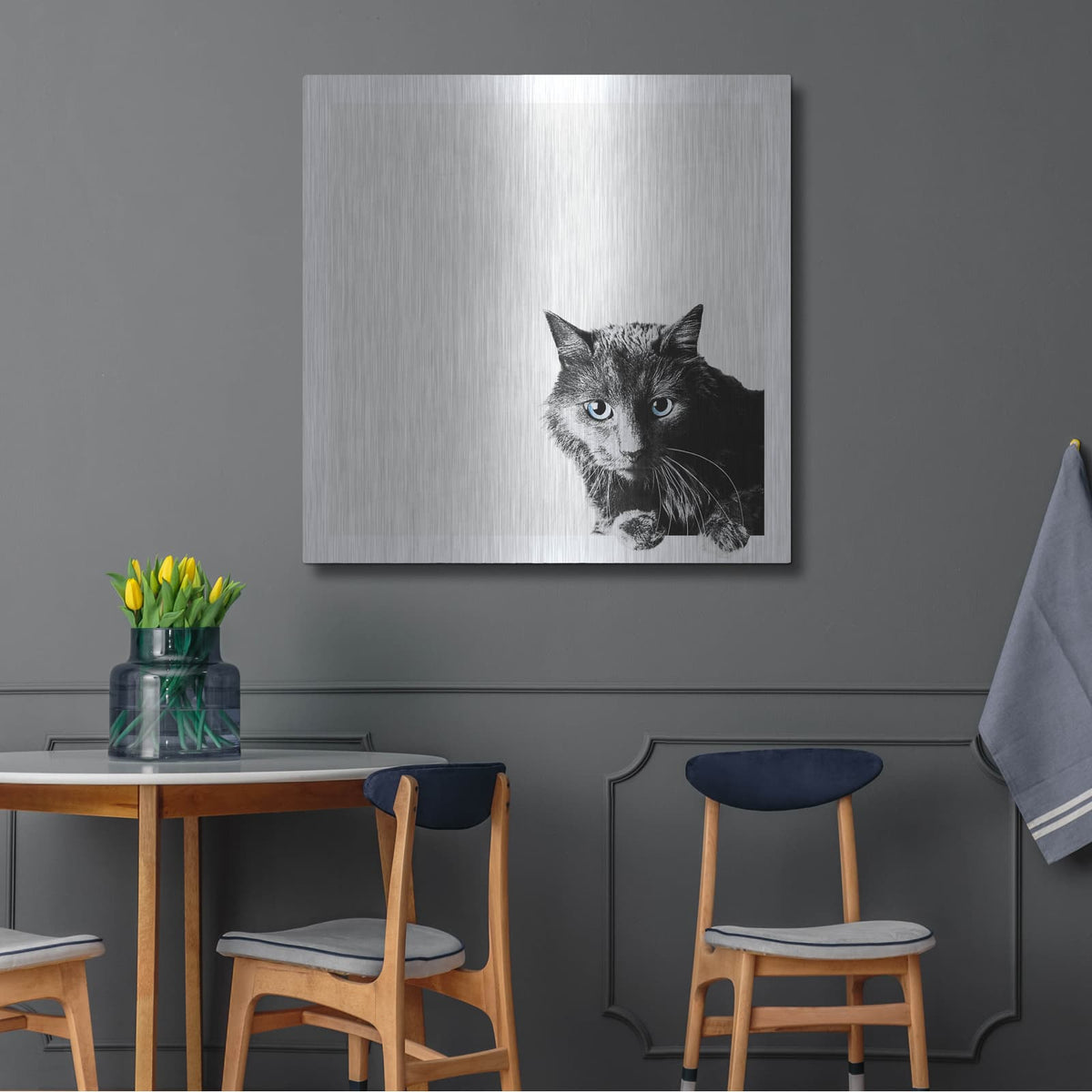 'Inquisitive' by Jon Bertelli – Metal Wall Art, 36x36 room view