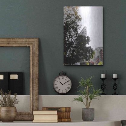 Luxe Metal Art 'Flatiron Autumn' by Nicklas Gustafsson, Metal Wall Art,12x16