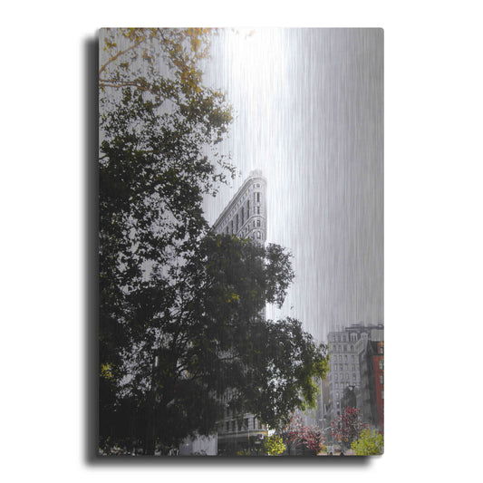 Luxe Metal Art 'Flatiron Autumn' by Nicklas Gustafsson, Metal Wall Art