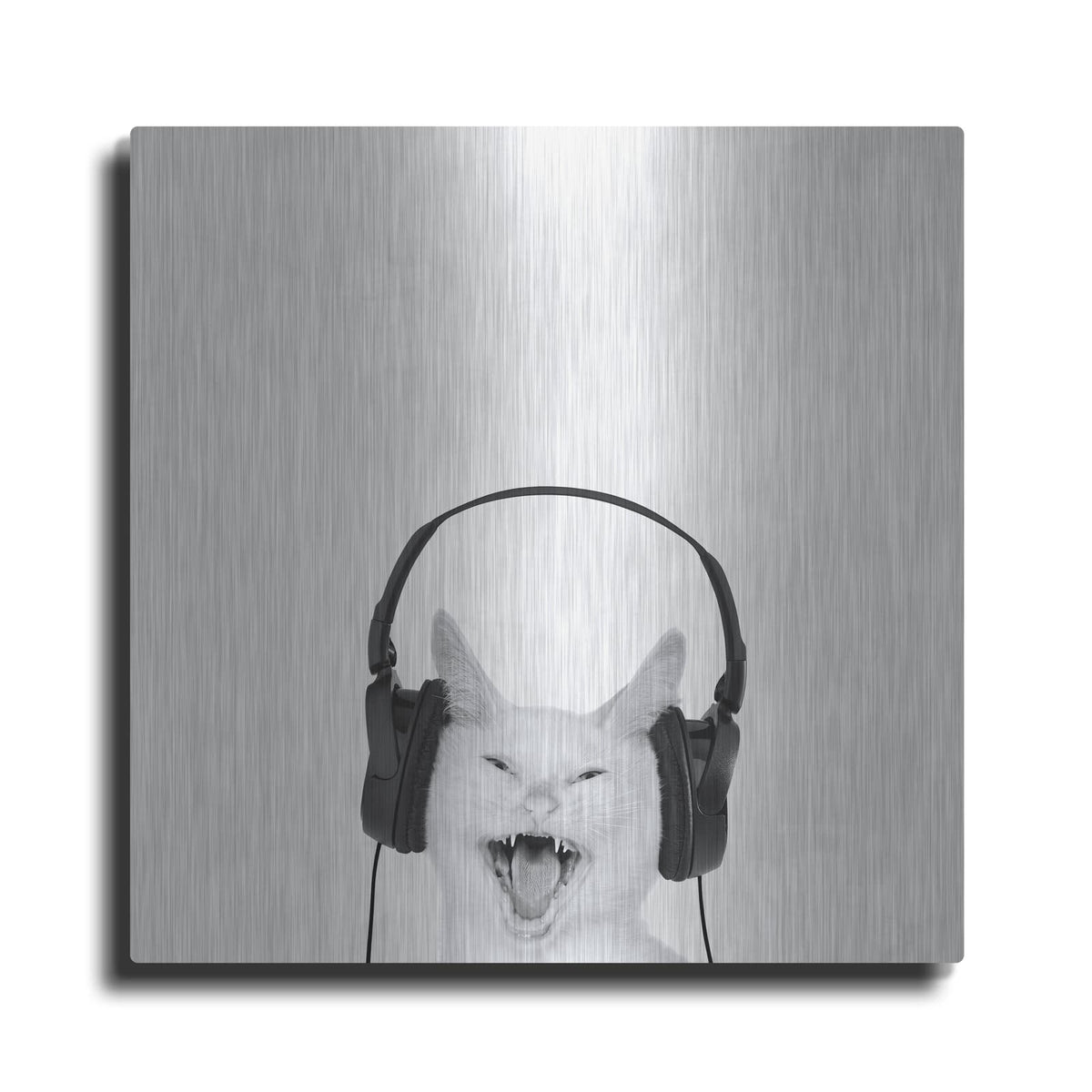 'Rockin' Kitten' by Jon Bertelli – Metal Wall Art