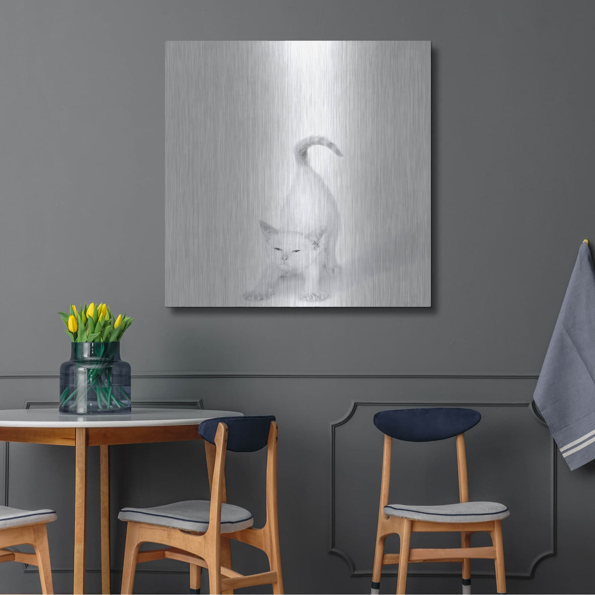 'Bonjour!' by Jon Bertelli – Metal Wall Art, 36x36 room view