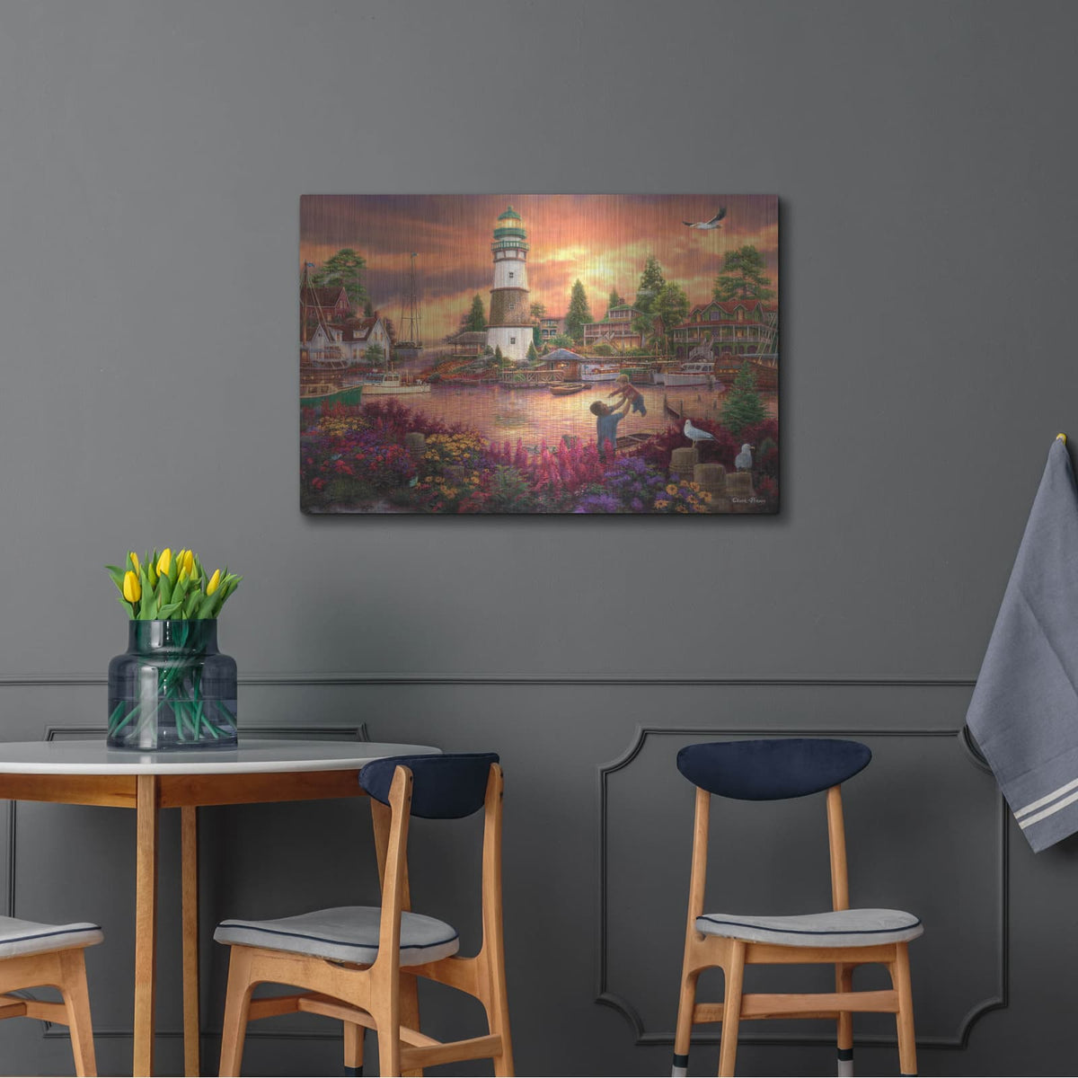'Love Lifted Me' by Chuck Pinson – Metal Wall Art, 36x24 room view