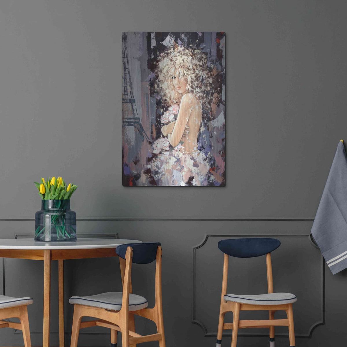 'Aromas of Paris' by Alexander Gunin – Metal Wall Art, 24x36 room view