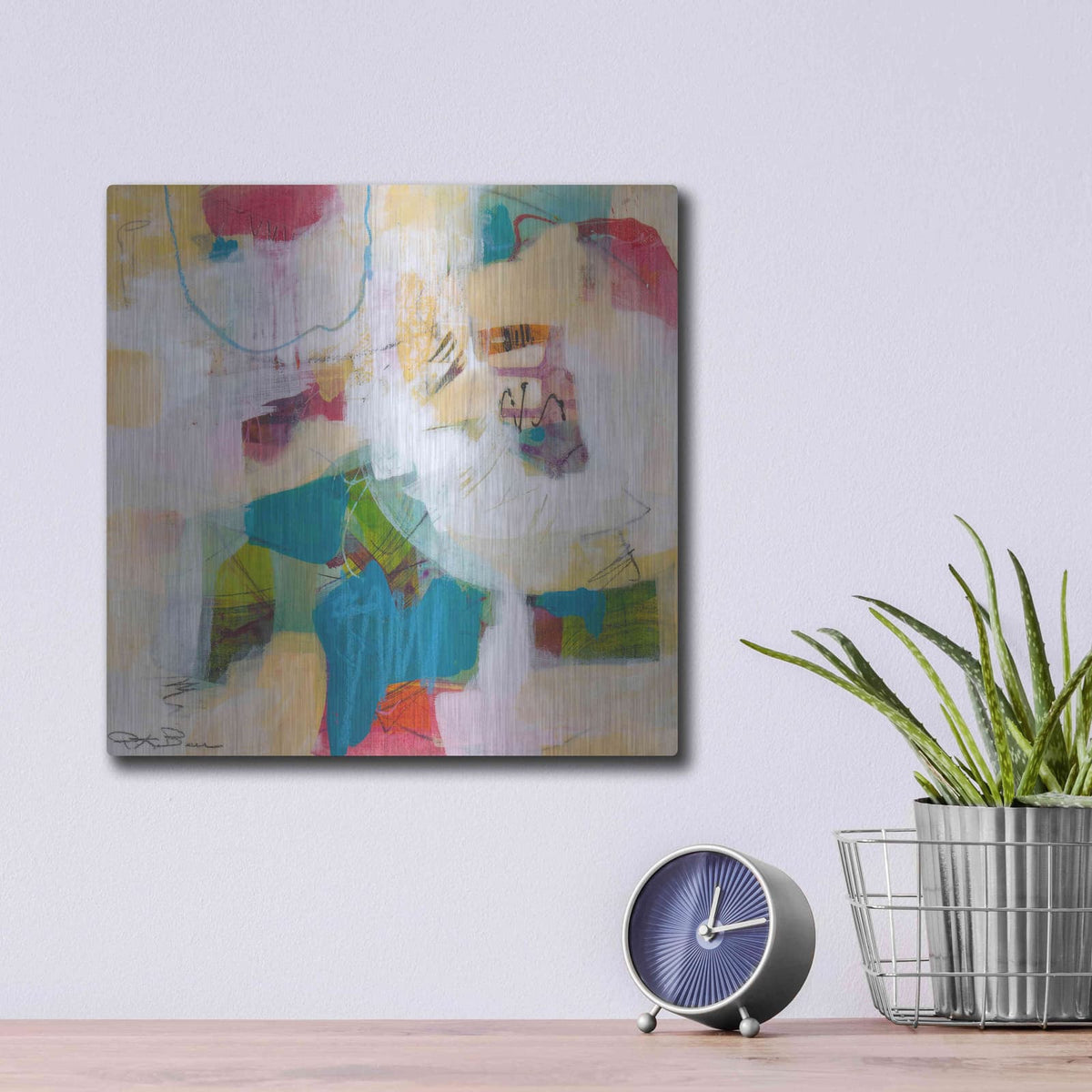 'Oide 1' by Pamela Beer – Metal Wall Art, 12x12 room view
