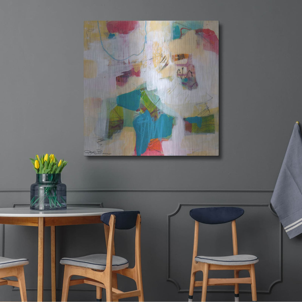'Oide 1' by Pamela Beer – Metal Wall Art, 36x36 room view