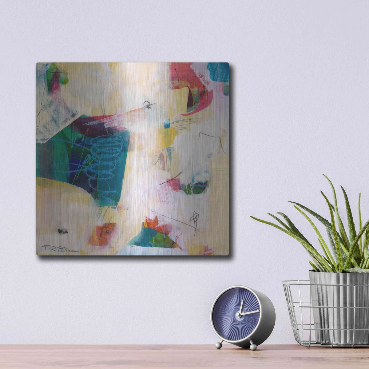 'Oide 2' by Pamela Beer – Metal Wall Art, 12x12 room view