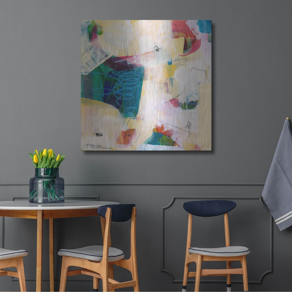 'Oide 2' by Pamela Beer – Metal Wall Art, 36x36 room view