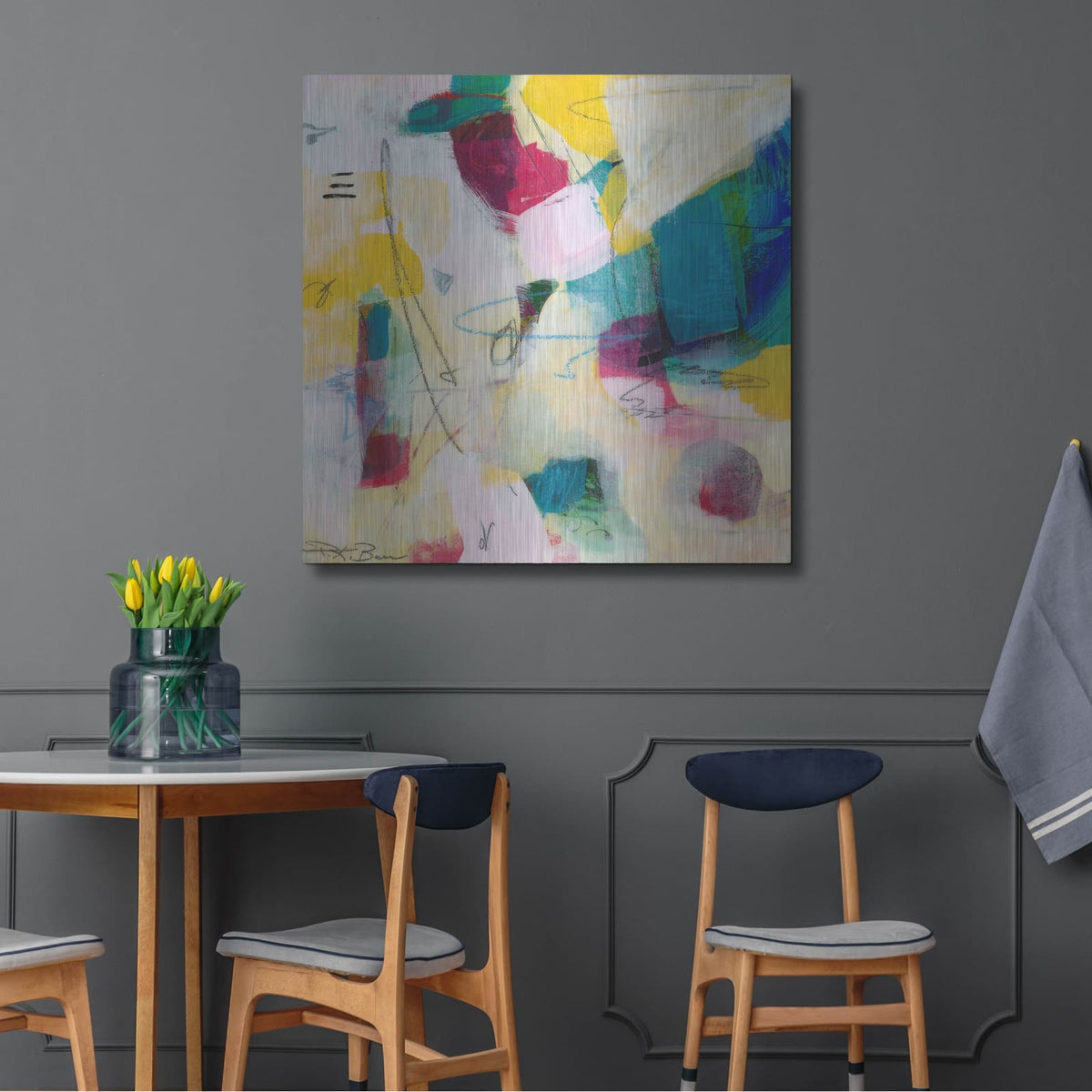 'Oide 3' by Pamela Beer – Metal Wall Art, 36x36 room view