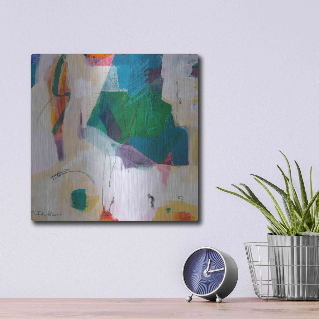 'Oide 4' by Pamela Beer – Metal Wall Art, 12x12 room view