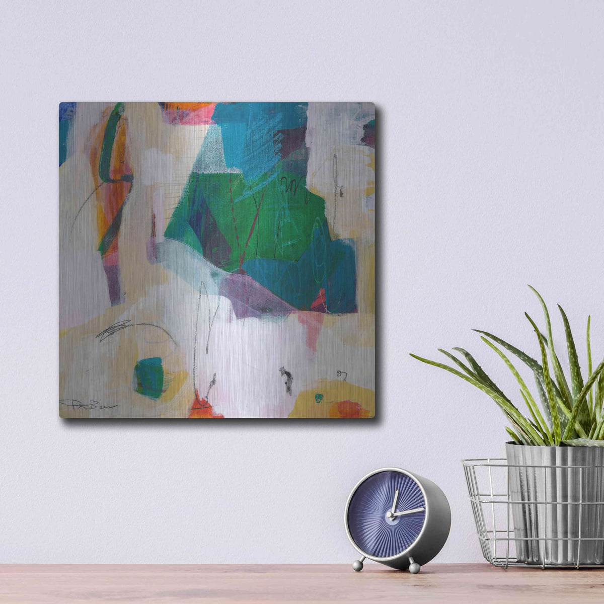 'Oide 4' by Pamela Beer – Metal Wall Art, 12x12 room view