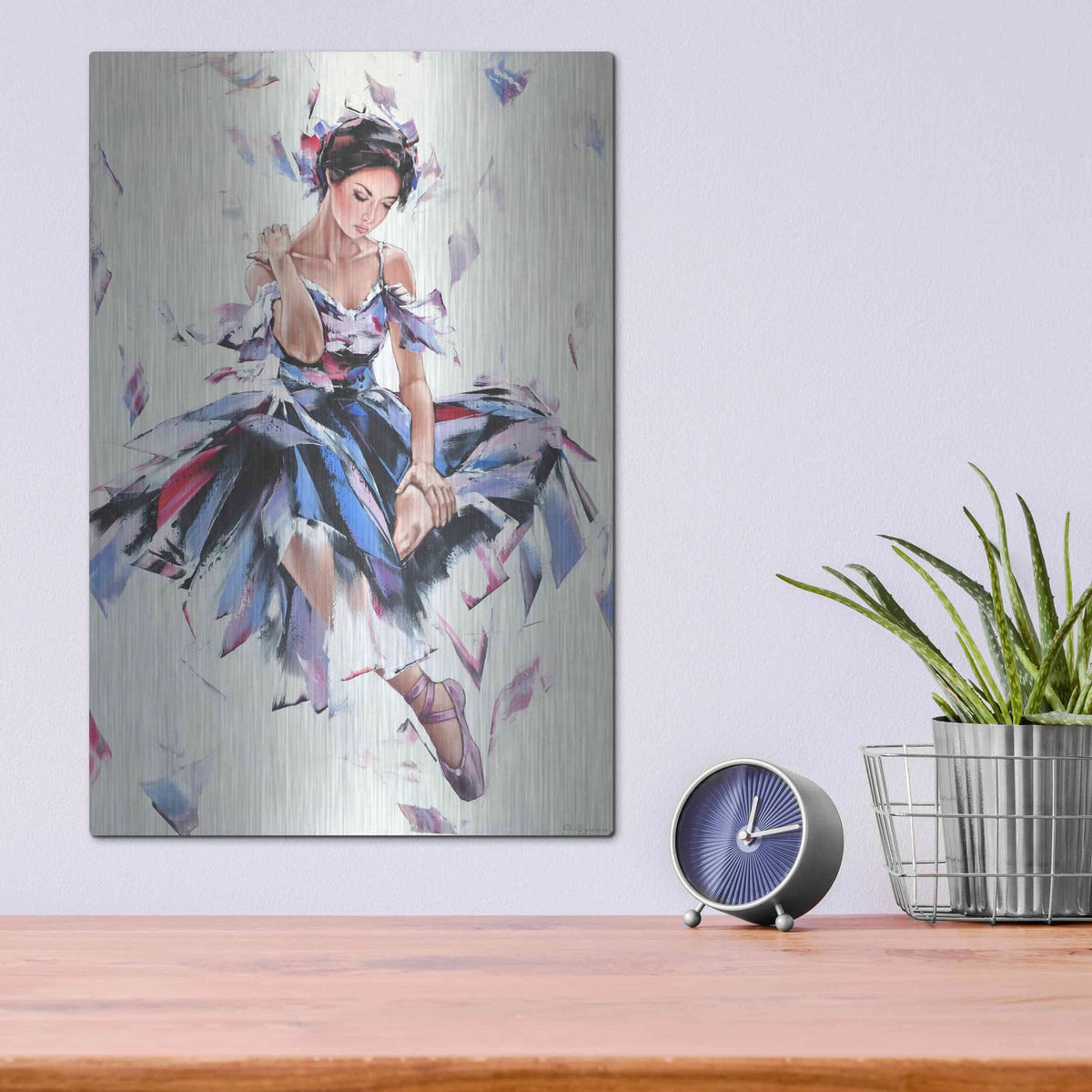 'Ballerina' by Alexander Gunin – Metal Wall Art, 12x16 room view