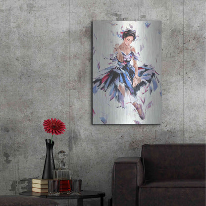 Luxe Metal Art 'Ballerina' by Alexander Gunin, Metal Wall Art,24x36