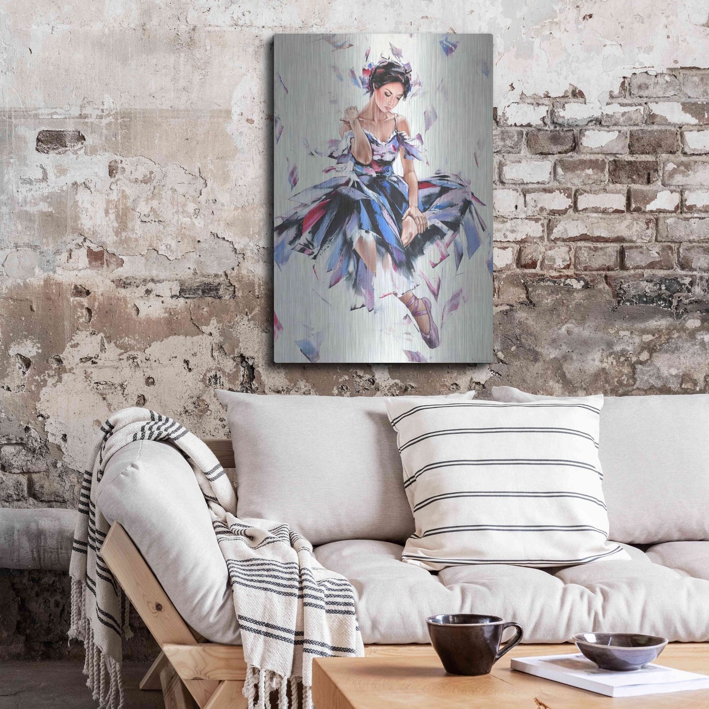 Luxe Metal Art 'Ballerina' by Alexander Gunin, Metal Wall Art,24x36